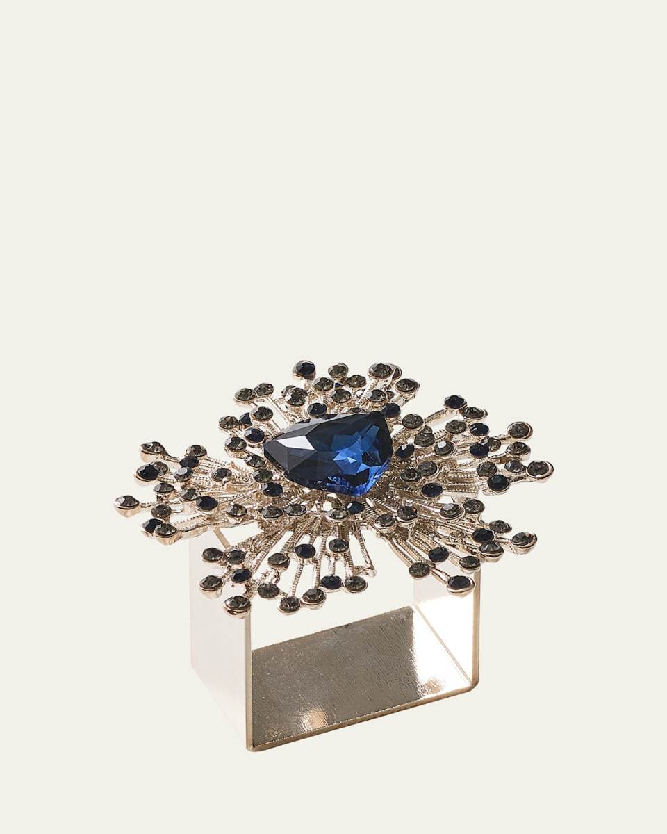 Gem Burst Napkin Ring, Set of 4